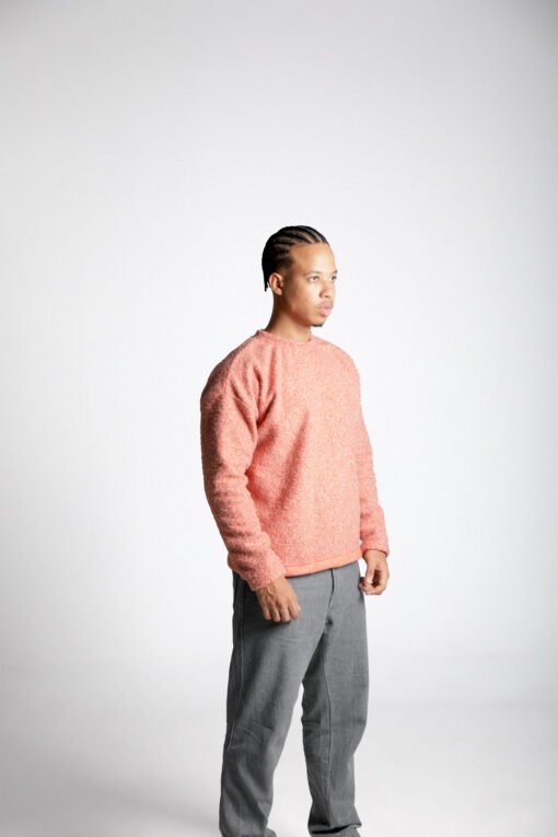 Pink Textured Sweater - Image 2