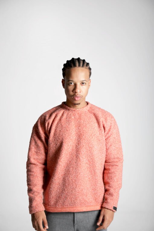 Pink Textured Sweater - Image 4