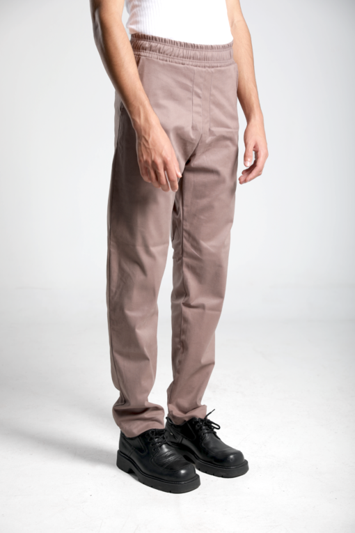 Pinkish Grey Classy Pants - Image 2