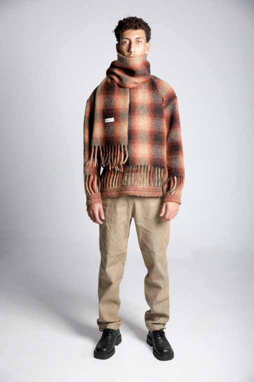 Jacquott Plaid Pattern Scarf - Image 2