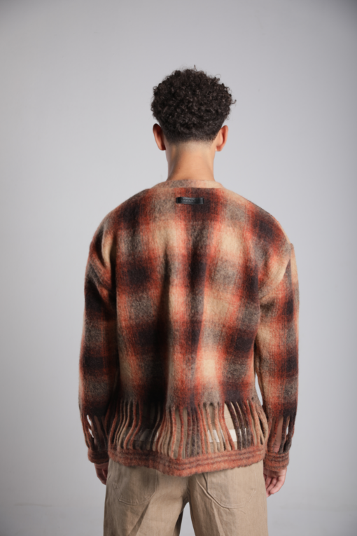 Jacquott Plaid Pattern Sweater - Image 4