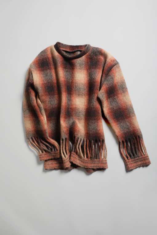 Jacquott Plaid Pattern Sweater - Image 6